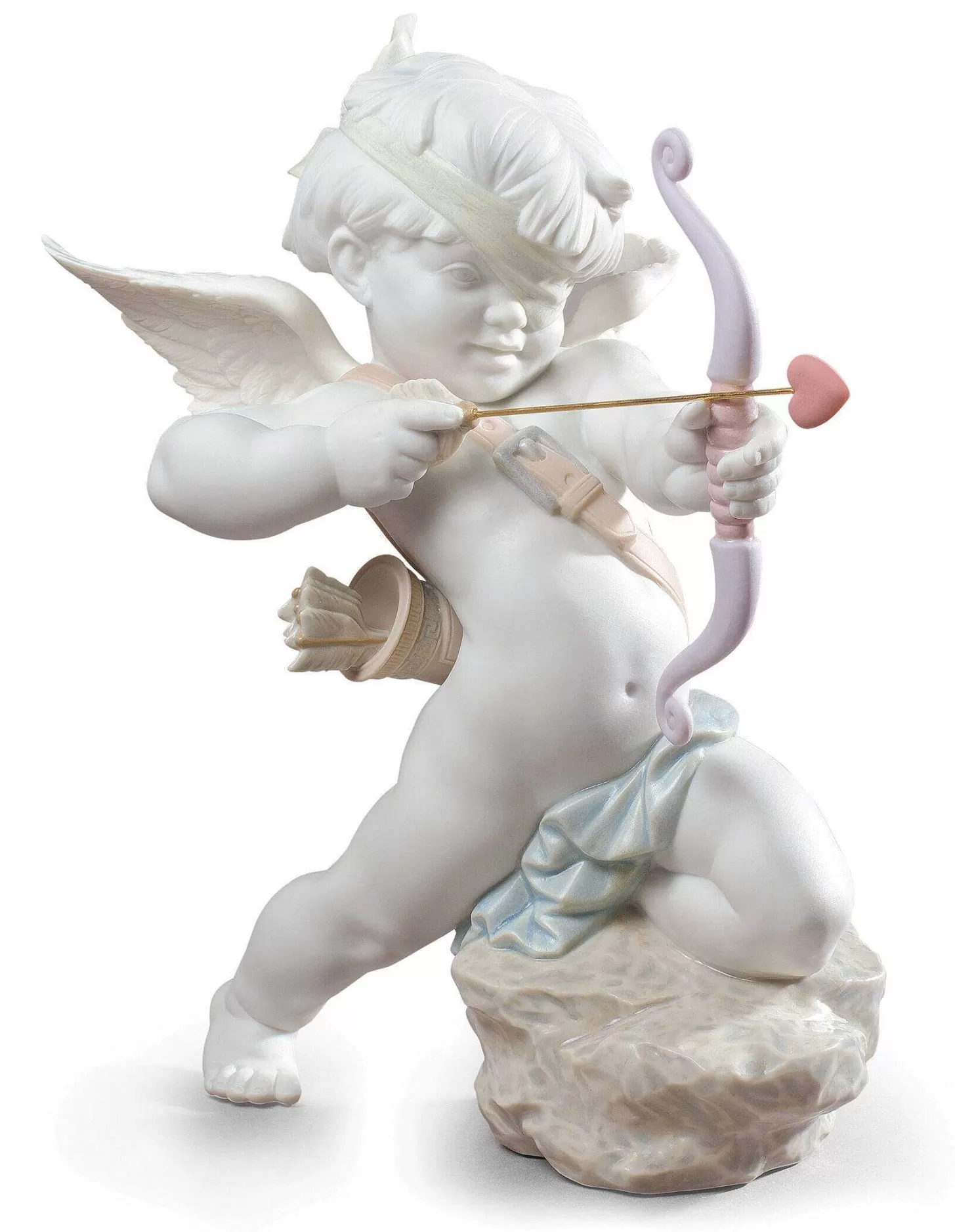 Lladró Straight To The Heart Cupid Angel Figurine^ Heritage