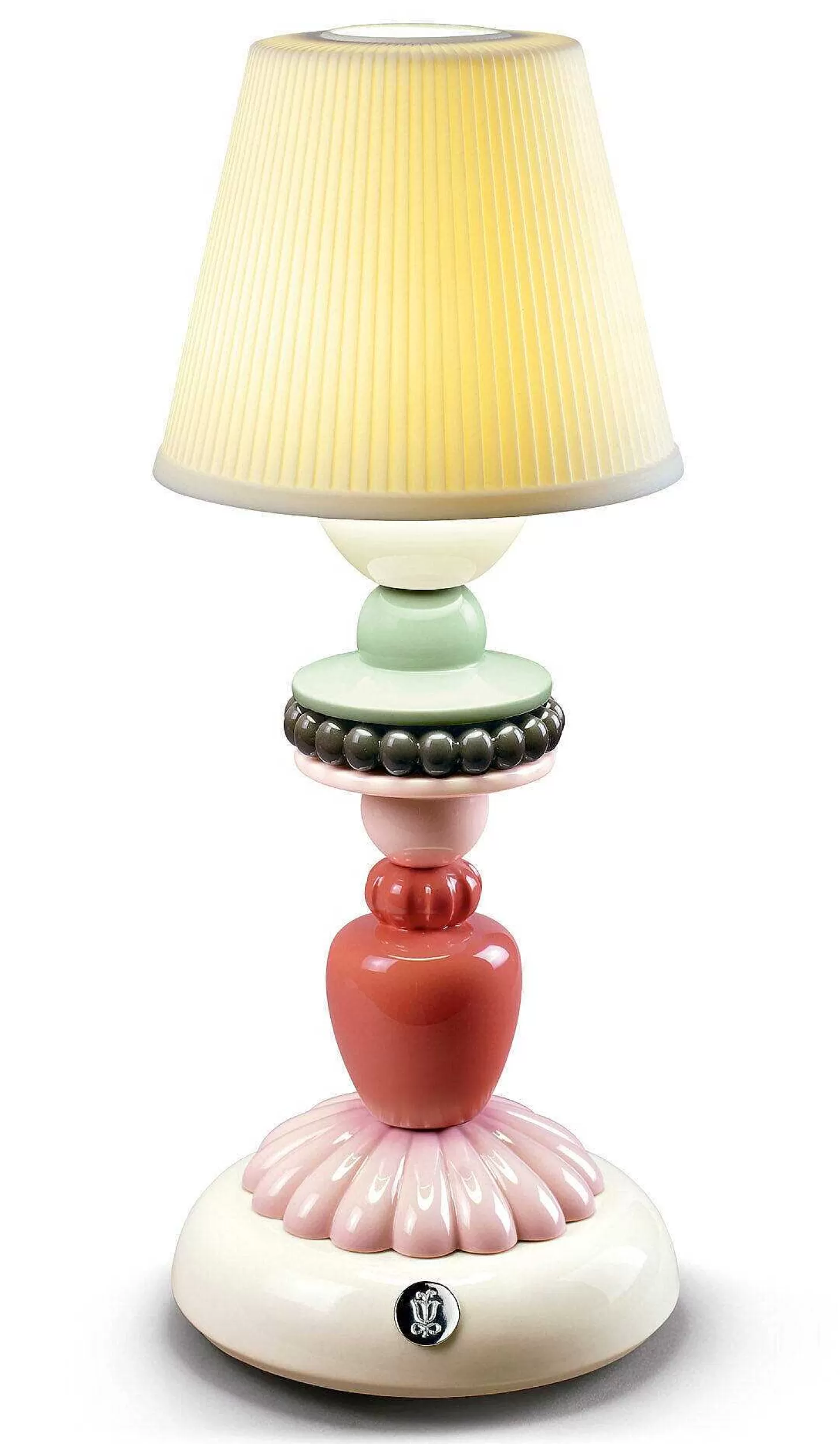 Lladró Sunflower Firefly Table Lamp. Ivory^ Light & Scent