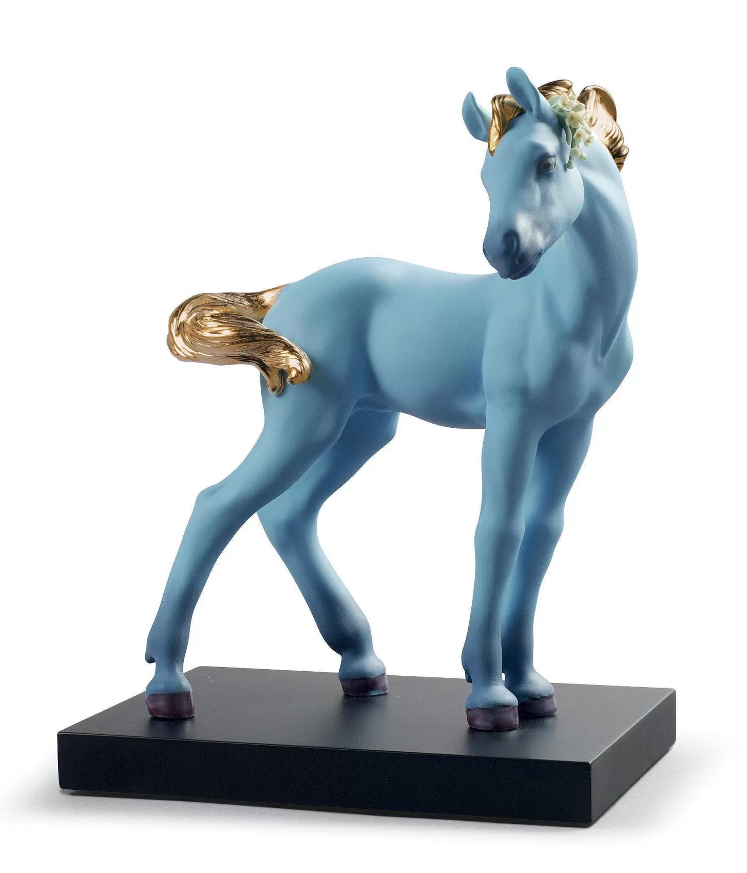 Lladró The Horse Figurine. Blue. Limited Edition^ Animals