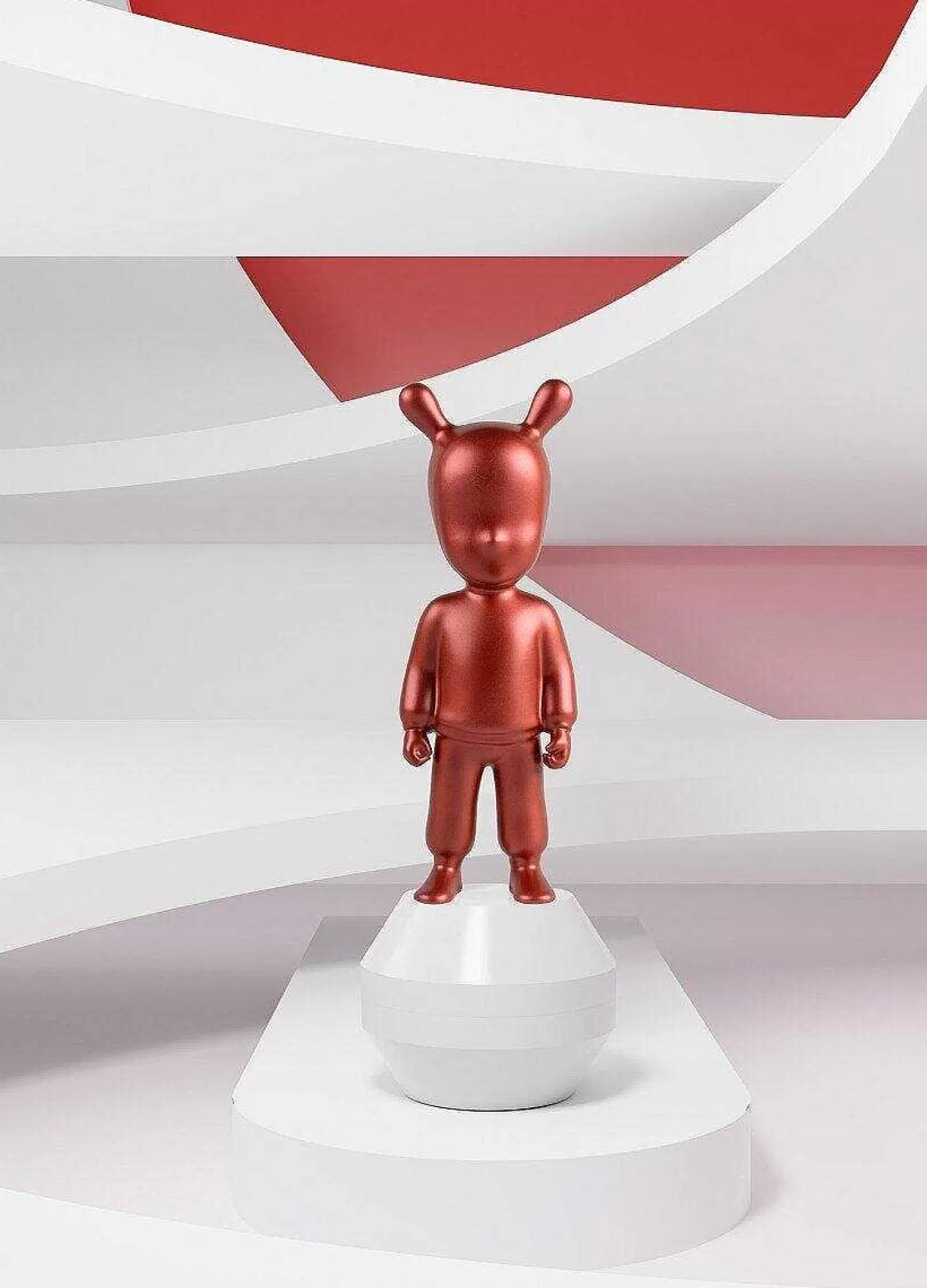 Lladró The Metallic Red Guest Figurine. Small Model^ Design