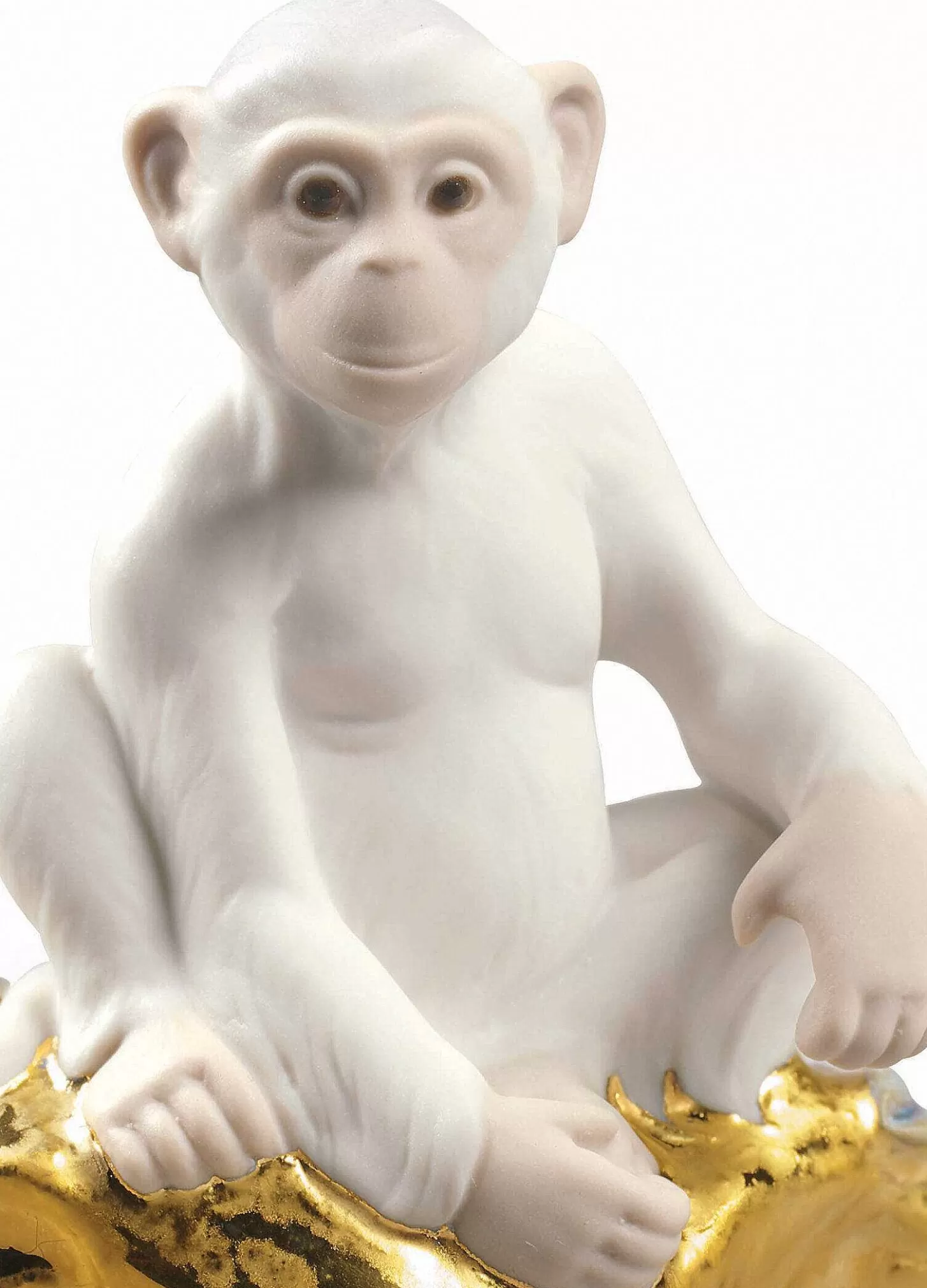Lladró The Monkey Figurine. Mini^ Animals