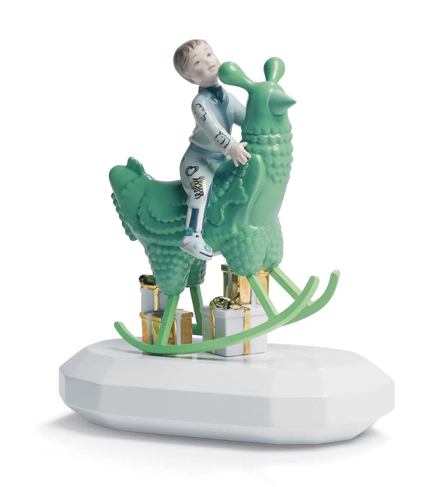 Lladró The Rocking Chicken Ride Figurine. By Jaime Hayon^ Design