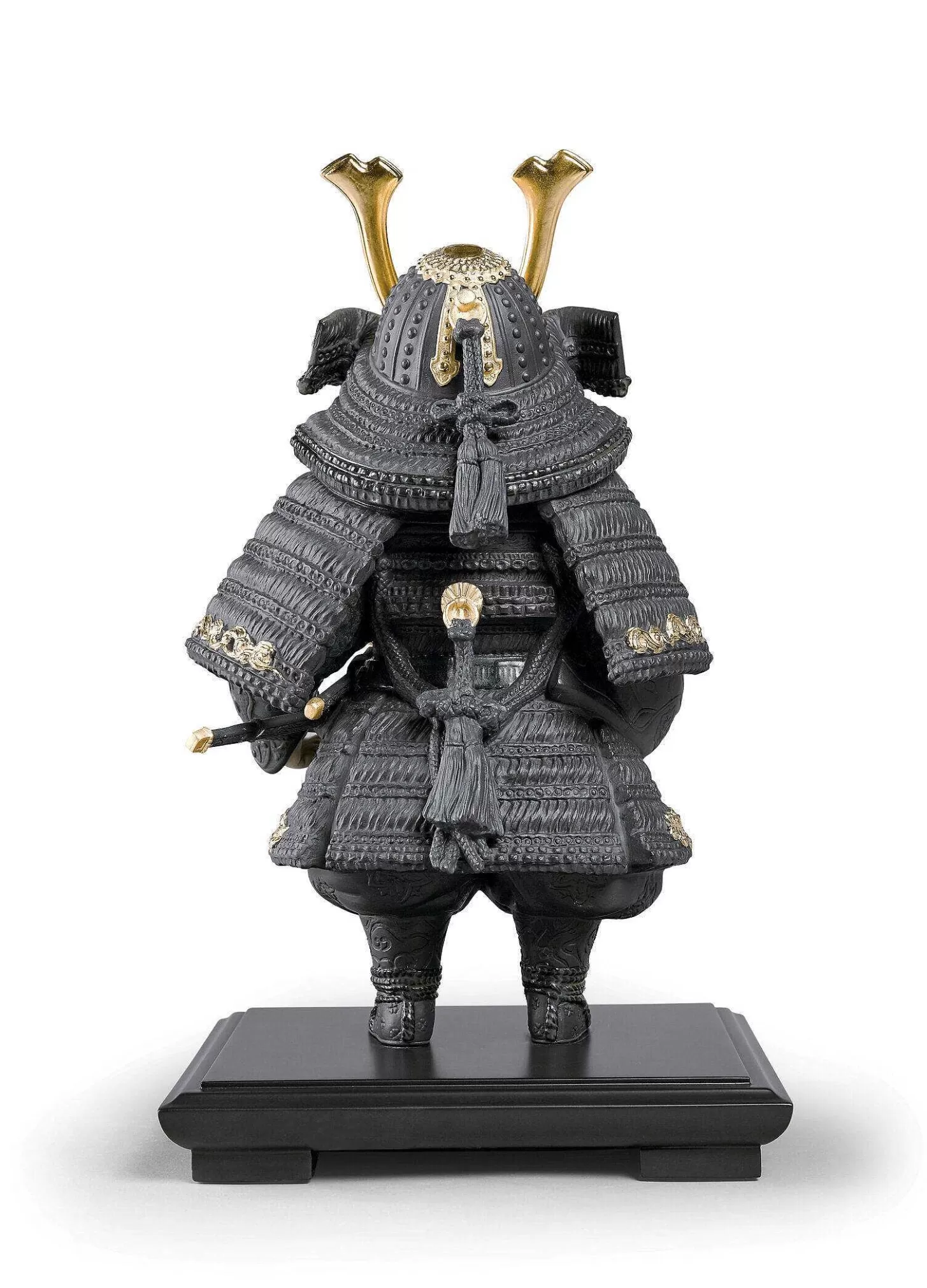 Lladró Warrior Boy Figurine. Golden Luster^ Japanese Culture