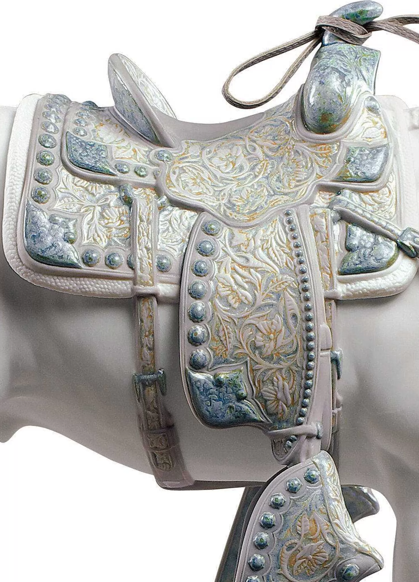 Lladró White Quarter Horse Sculpture^ Animals