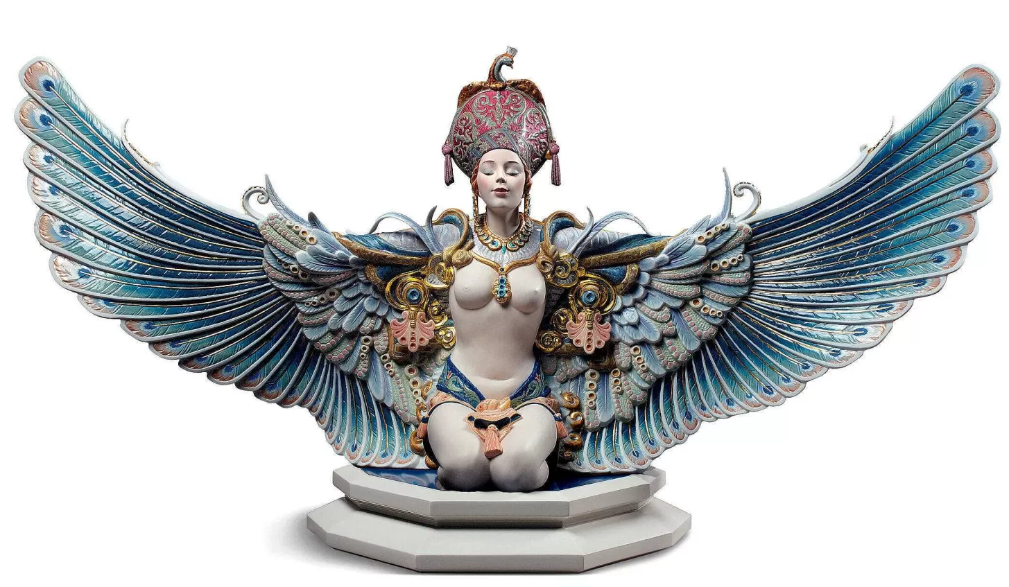 Lladró Winged Fantasy Woman Sculpture. Limited Edition^ High Porcelain